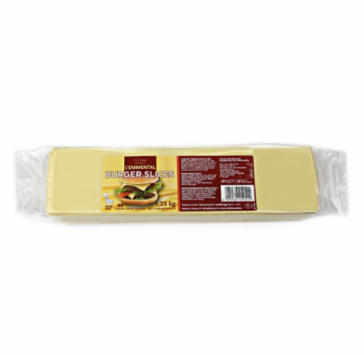 Sachet emmental fondu 88 tranches 1,25kg